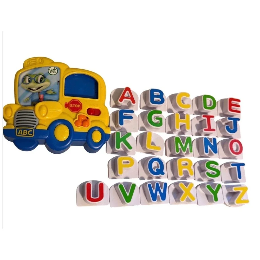 LeapFrog Fridge Phonics Magnetic Letter Set Yellow School Bus Alphabet Toy